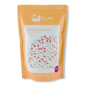 Eco Bath London Balance and Calming Epsom Salt Bath Soak -Pouch- Magnesium Bath Salt Infused with Neroli, Geranium, and Chamomile, Natural Epsom Salts for Bath 2.2 lb (1 kg) - Size: 2.2 Pound (Pack of 1)