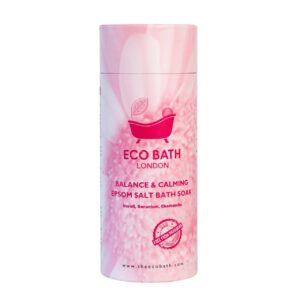 Eco Bath London Balance and Calming Epsom Salt Bath Soak - Tube, Magnesium Bath Salt Infused with Neroli, Geranium, and Chamomile, Natural Epsom Salts for Bath 2.2 lb (1 kg) - Size: 2.2 Pound (Pack of 1)