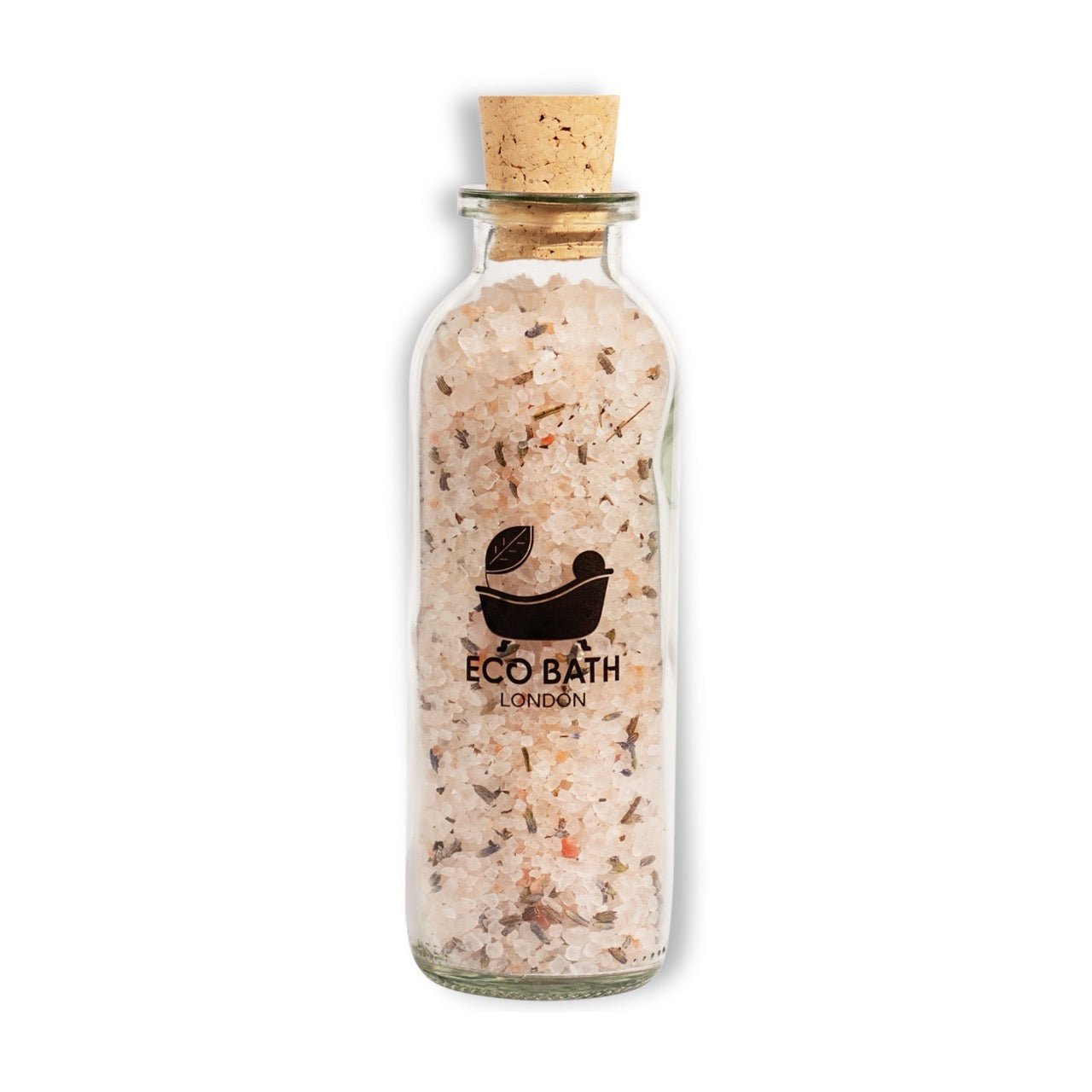 Eco Bath London Lavender Himalayan Bath Salt 10.5 oz (300 g) - Pink Himalayan Bath Salt Infused with Lavender for Ultimate Relaxation and Skin Hydration & Softening