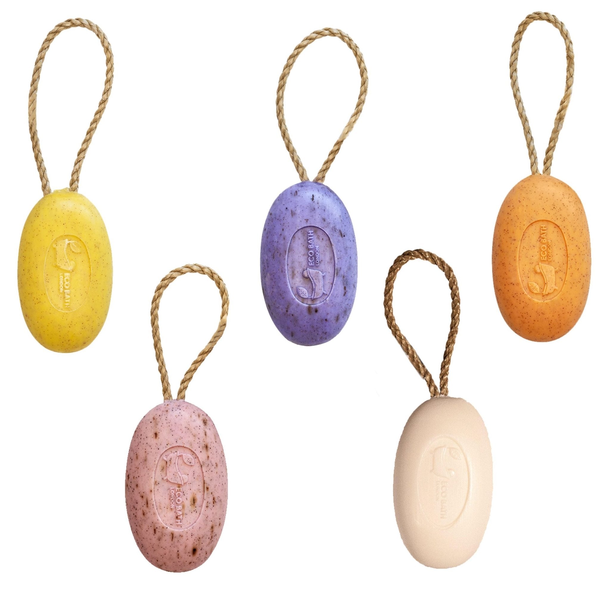 Eco Bath London Soap on a Rope Collection 7.76 oz (220 g) - Luxurious Natural Body Wash Bars - Material: Apricot - Image 2