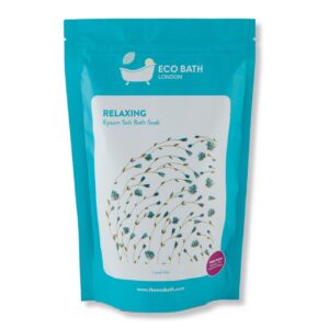 Eco Bath London Relaxing Lavender Epsom Salt Bath Soak -Pouch- Magnesium Bath Salt Infused with Lavender Essential Oil, Epsom Bath Salts for Relaxation 2.2 lb (1 kg) - Size: 2.2 Pound (Pack of 1)